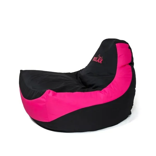 Pufs GO GIFT Melns Rozā Oxford tejido antidesgarros 140 x 100 x 100 cm 140 x 100 cm