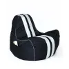 Pufs GO GIFT Balts Melns Oxford tejido antidesgarros 140 x 100 x 100 cm 140 x 100 cm
