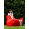 Pufs GO GIFT Balts Sarkans Oxford tejido antidesgarros 140 x 100 x 100 cm 140 x 100 cm