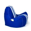 Pufs GO GIFT Zils Balts Oxford tejido antidesgarros 140 x 100 x 100 cm 140 x 100 cm