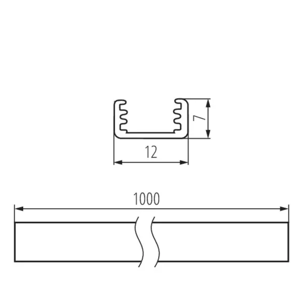 Aluminium profile PROFILO B