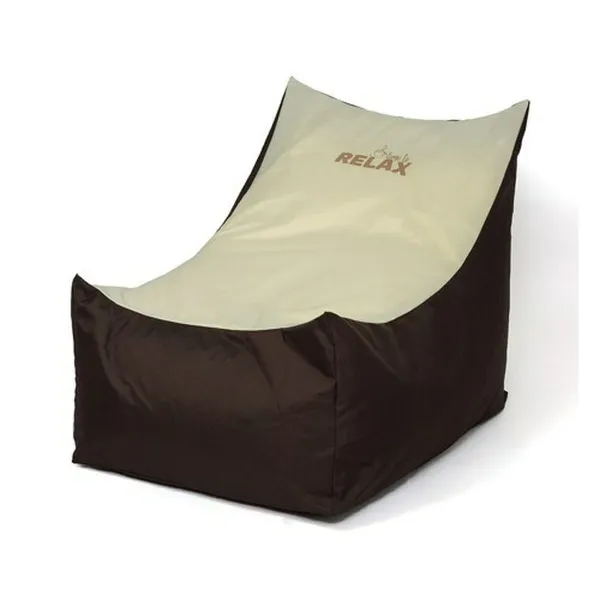 Pouffe GO GIFT Cream Bronze Oxford tejido antidesgarros