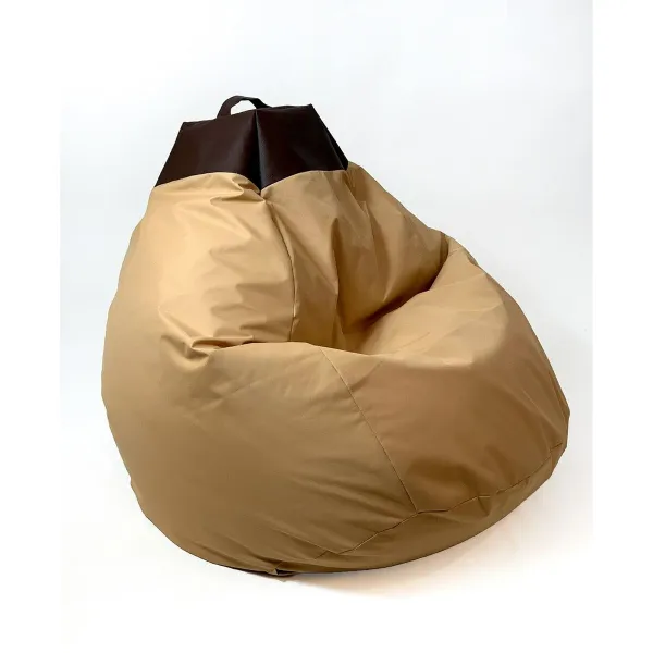 Пуф GO GIFT Кремовый Бронзовый Oxford 140 x 100 cm
