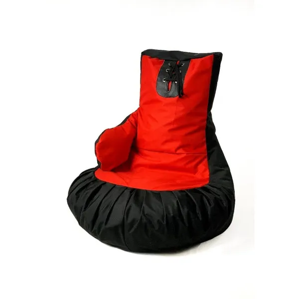 Fotelis GO GIFT Juoda Raudona Oxford Bokso pirštinės 130 x 90 cm