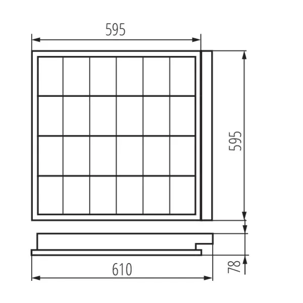 Embedded louver fitting REGIS 3