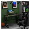Rašomasis stalas Gaming Huzaro HZ-Hero 1.6 Black Juoda 120 x 75 x 60 cm