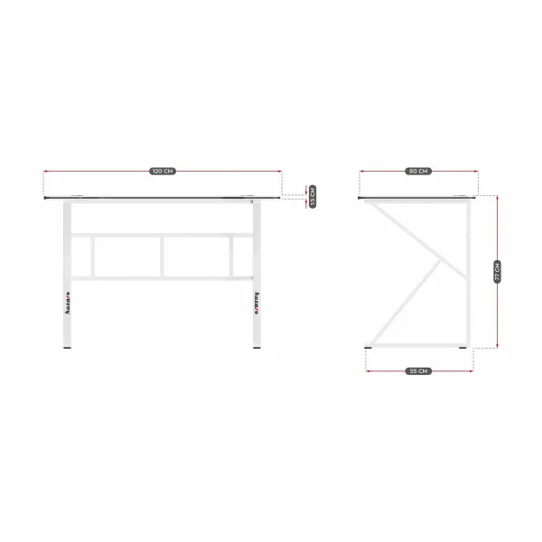rakstāmgalds Huzaro HZ-Hero 1.6 White Balts
