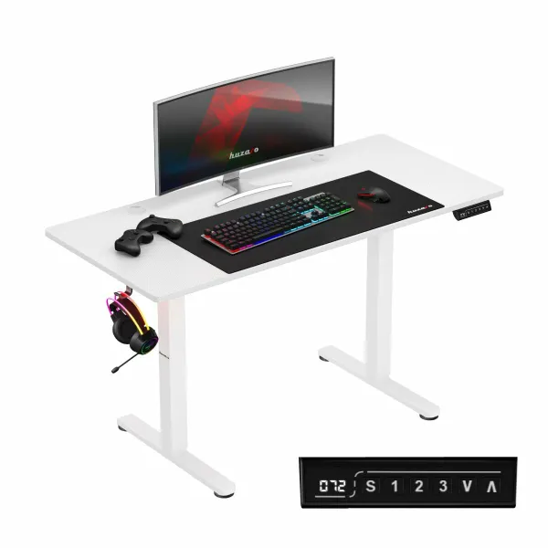 Rašomasis stalas Huzaro HZ-Hero 8.2 White Balta