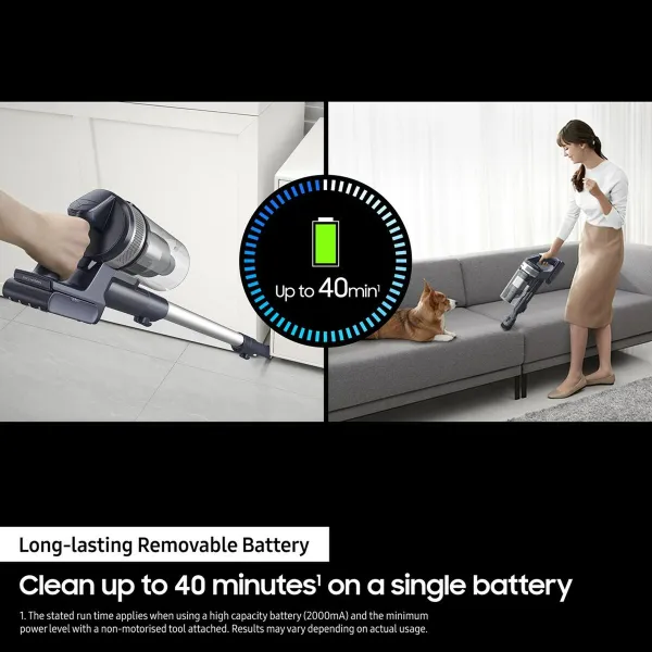 Беспроводный циклонический пылесос-метла Samsung VS15A60AGR5 150 W