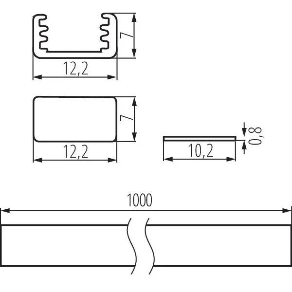 Aluminium profile PROFILO