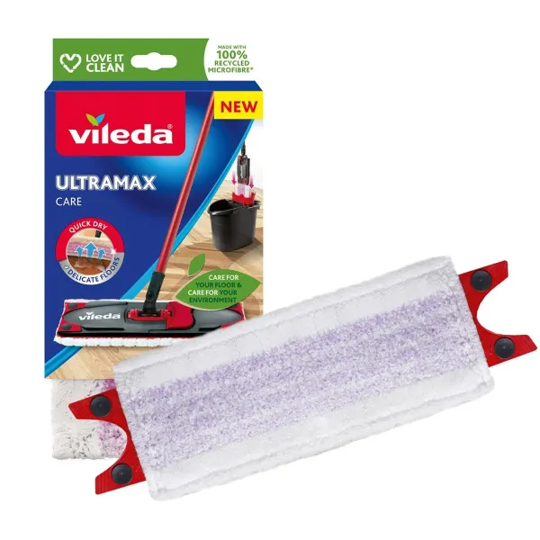 Attīrošās mazgājamās slotas atkārtotas uzpildes komplekts Vileda Ultramax Care (1 gb.)