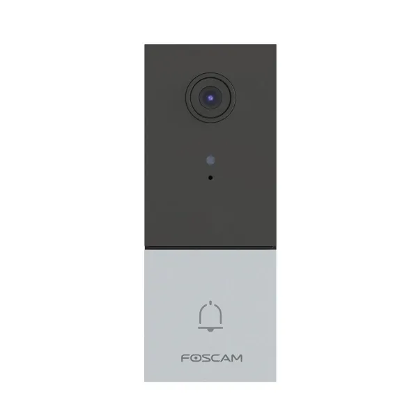 Smart Video-Porter Foscam VD1 Black Silver Metal