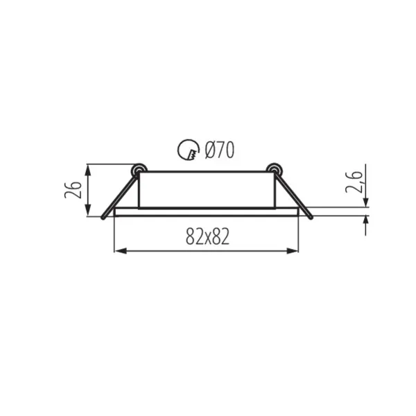 Ceiling-mounted spotlight fitting DALLA