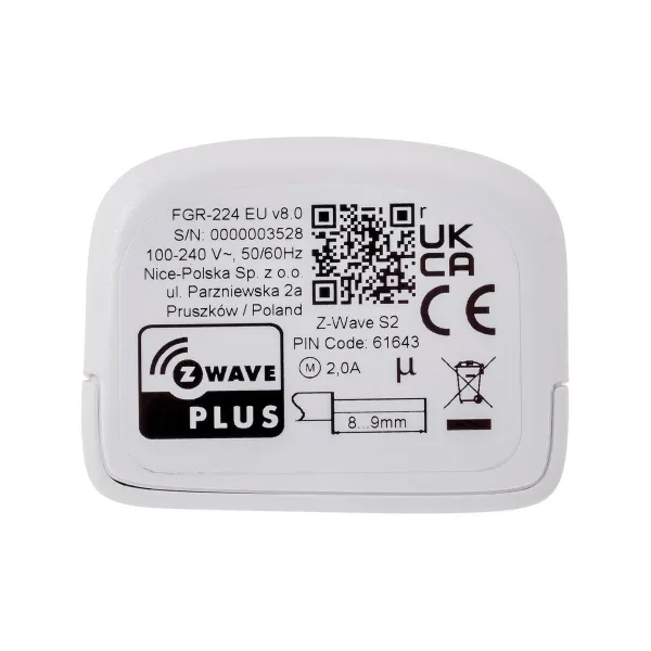 Умная розетка Fibaro FGR-224 ZW8