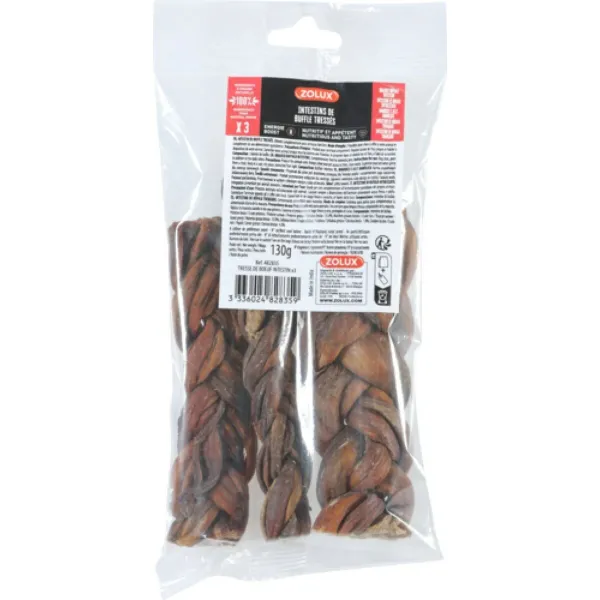 Закуска для собак Zolux Buffalo intestines Búfalo 130 g 3 Предметы