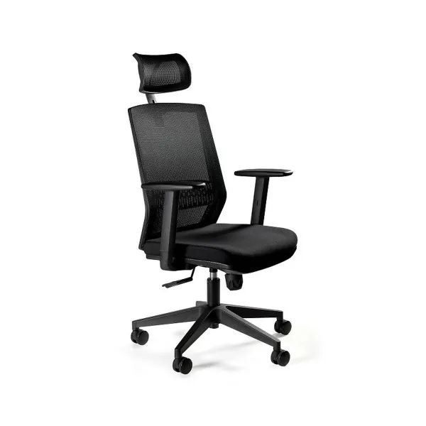 Biroja krēsls Unique ESTA FS02-1H Melns