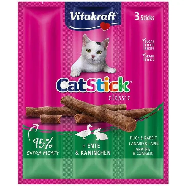 Snack for Cats Vitakraft CatStick Classic Kana Part Jänes