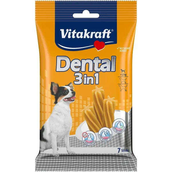Užkandis šunims Vitakraft Dental 3in1 XS 70 g Ryžiai 7 Dalys