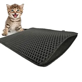 Cat Litter Tray Mat Diamentiq                                 Black EVA