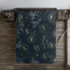 Подогнанный лист Harry Potter Синий Позолоченный 160 кровать