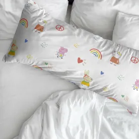 Tyynyliina Peppa Pig Peace Monivärinen 45 x 110 cm