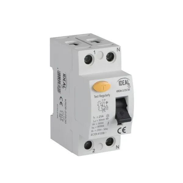 Residual-current circuit breaker, 2P KRD6-2