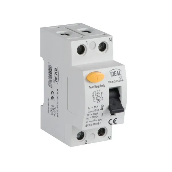 Residual-current circuit breaker, 2P KRD6-2