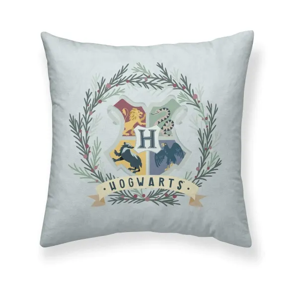 Spilvendrāna Harry Potter Hogwarts Christmas Gaiši pelēks 50 x 50 cm