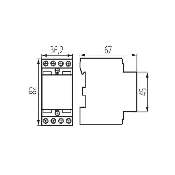 Modular contactor, 230 VAC control voltage KMC