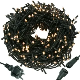 Ziemassvētku eglītes apgaismojums 25,5 m silti balts 300 LED Ziemassvētku apgaismojums IP44