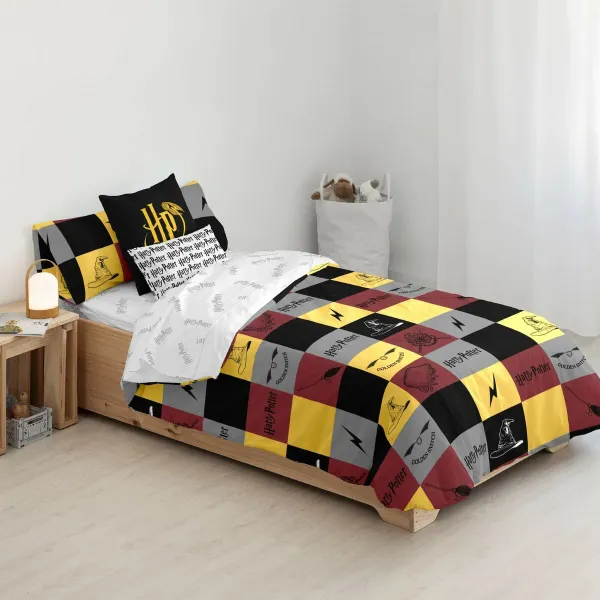 Pārtikas vāka komplekts Harry Potter Hogwarts Daudzkrāsains Gulta 120 200 x 200 cm