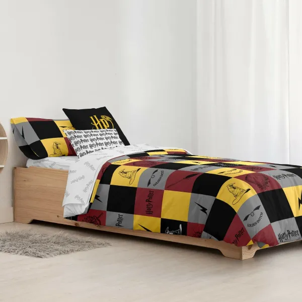 Pārtikas vāka komplekts Harry Potter Hogwarts Daudzkrāsains Gulta 120 200 x 200 cm