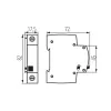 TH35 rail-mounted single-piece spacer KSGP-1