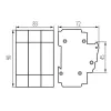 TH35 rail-mounted fuse switch, D02 KSF