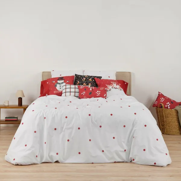 Пододеяльник Muaré Laponia Белый 260 x 240 cm 180 кровать