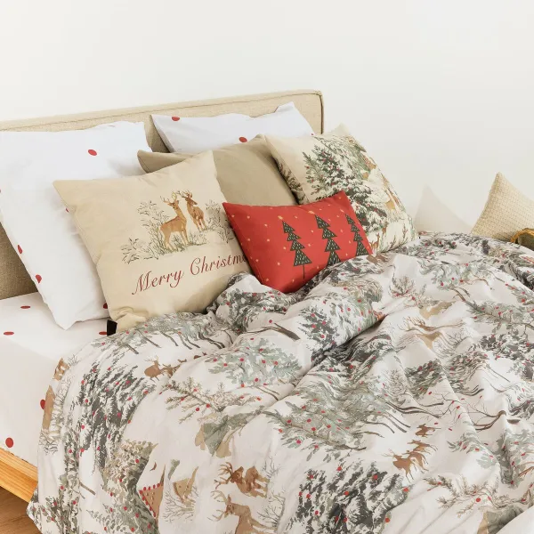 Šiaurės šalių viršelis Decolores Laponia Spalvotas 175 Siūlai 155 x 220 cm Lova 90