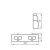 Auxiliary contact 1z1r, frontal, for KMP KMP-FAX11