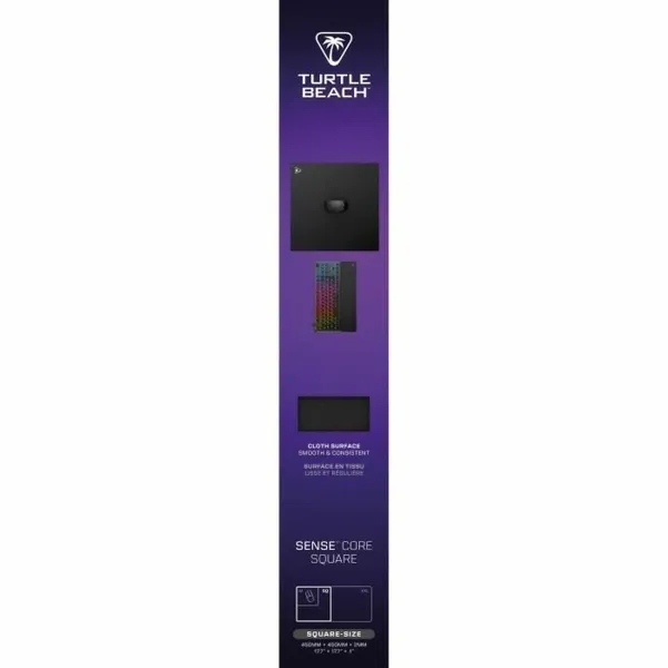 Pelės Kilimėlis Turtle Beach SenseCore Square Juoda
