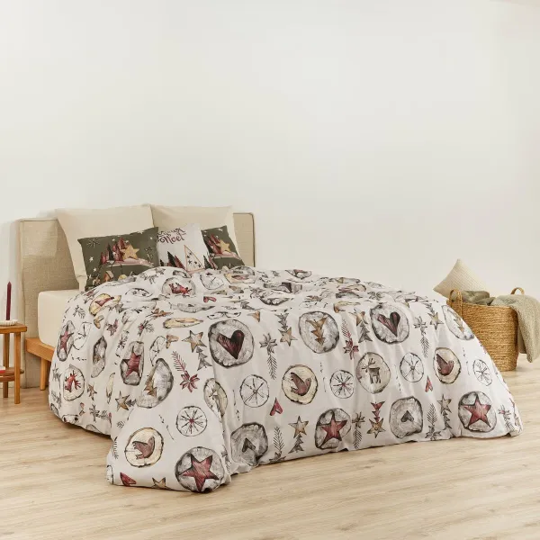 Ziemeļu pārvalks Decolores Laponia Daudzkrāsains 175 Vītnes buklets 200 x 200 cm Gulta 120