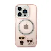 Karl Lagerfeld Karl&Choupette Aluminium MagSafe - Case for iPhone 14 Pro Max (Pink)