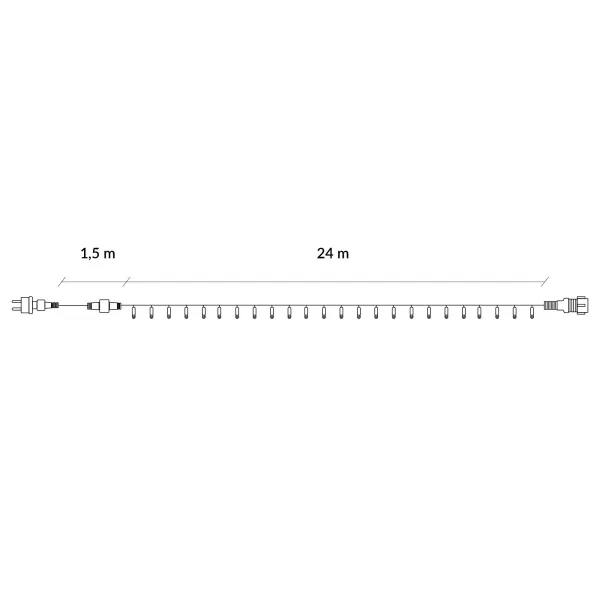 Рождественские гирлянды Springos CL0329 300 Led 19м