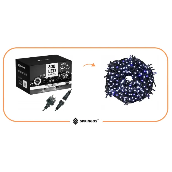Рождественские гирлянды Springos CL0329 300 Led 19м