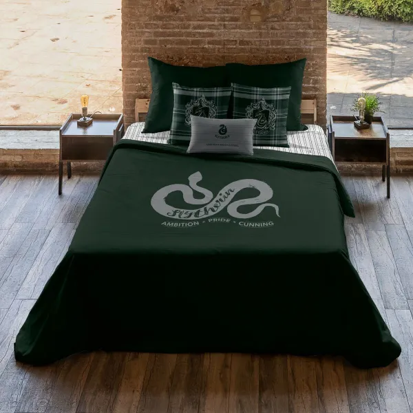 Šiaurės šalių viršelis Harry Potter Slytherin Value Spalvotas 175 Siūlai 140 x 200 cm Lova 80