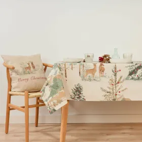 Stain-proof tablecloth Belum Christmas Deer Multicolour