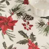 Dėmėms atspari derva dengta staltiesė Mauré Christmas Flowers 100 x 140 cm