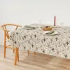 Dėmėms atspari derva dengta staltiesė Belum Christmas Mistletoe Raudona Žalia Natūralus 100 x 140 cm
