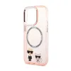 Karl Lagerfeld Karl&Choupette Aluminium MagSafe - Case for iPhone 14 Pro Max (Pink)