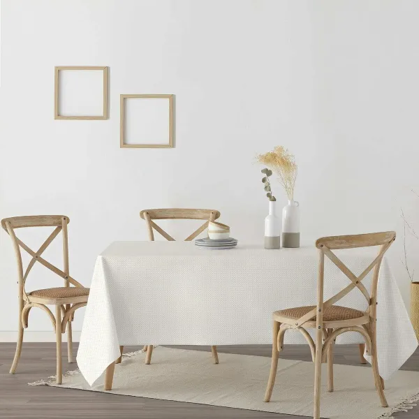 Stain-proof resined tablecloth Belum Dots Gold Multicolour 300 x 150 cm