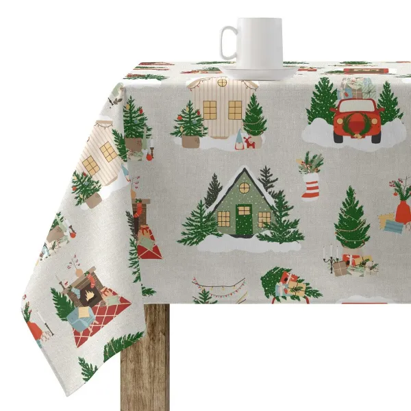Dėmėms atspari derva dengta staltiesė Belum Merry Christmas Spalvotas 200 x 150 cm
