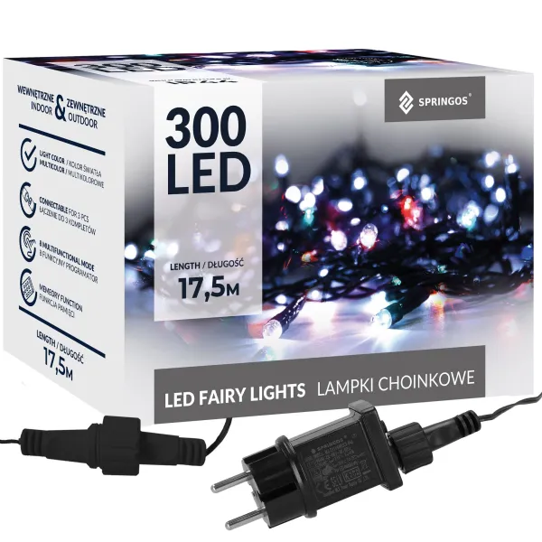 Рождественские гирлянды Springos CL4081 300 Led 17,5 м